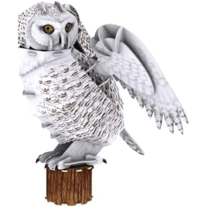 CUBIC FUN NATIONAL GEOGRAPHIC 3D PUZZLE SNOWY OWL 62 PIECES - WILD AND ENDANGERED ANIMALS, FOR 8 YEARS+ - Image 1